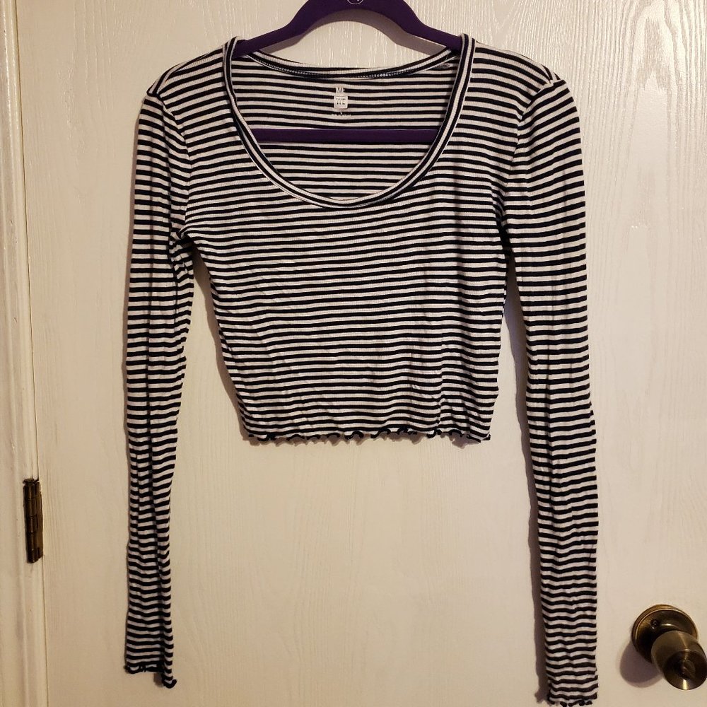 Cropped Striped long sleeve